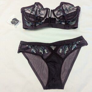 Thistle and Spire plum lingerie set